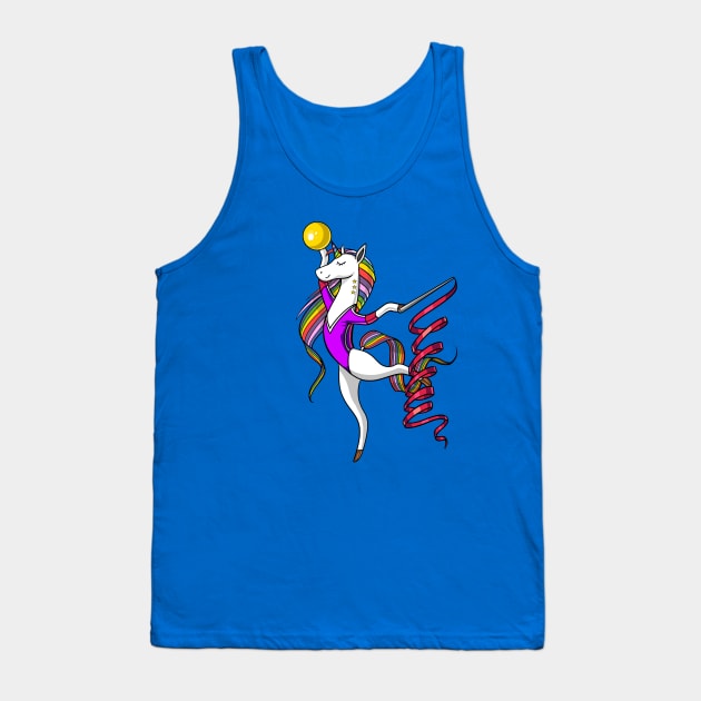 Unicorn Gymnastics Tank Top by underheaven